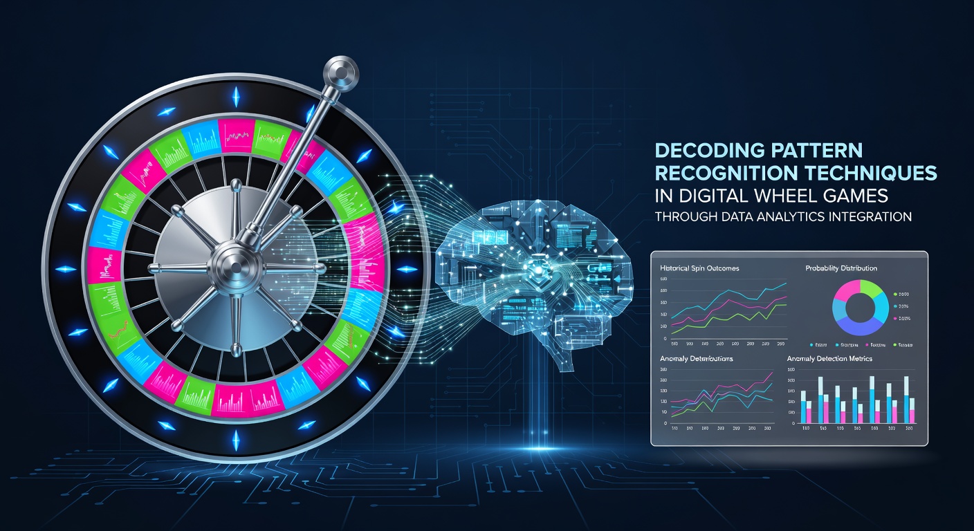 Data analytics dashboard displaying pattern recognition outputs for digital wheel games