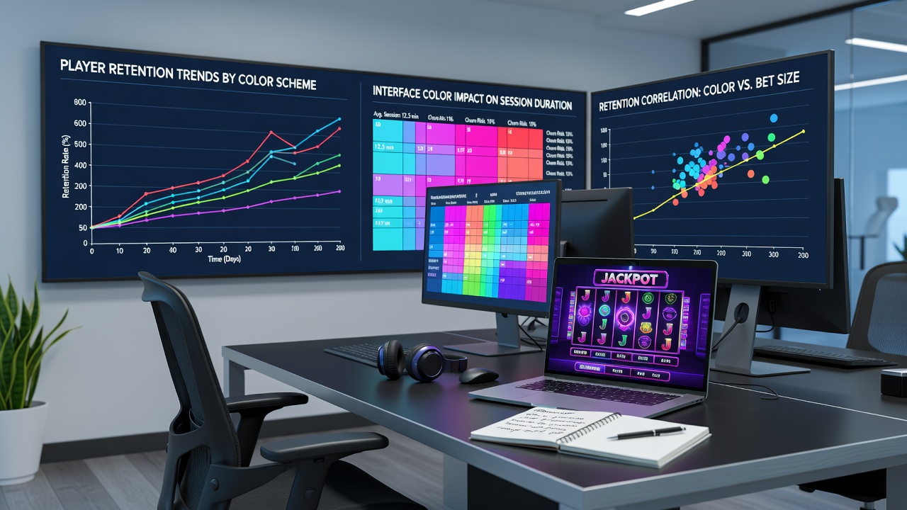 Side-by-side comparison of warm and cool color scheme interfaces in digital slot games